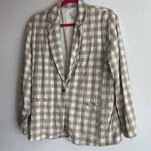 A NEW DAY GINGHAM BLAZER SIZE S